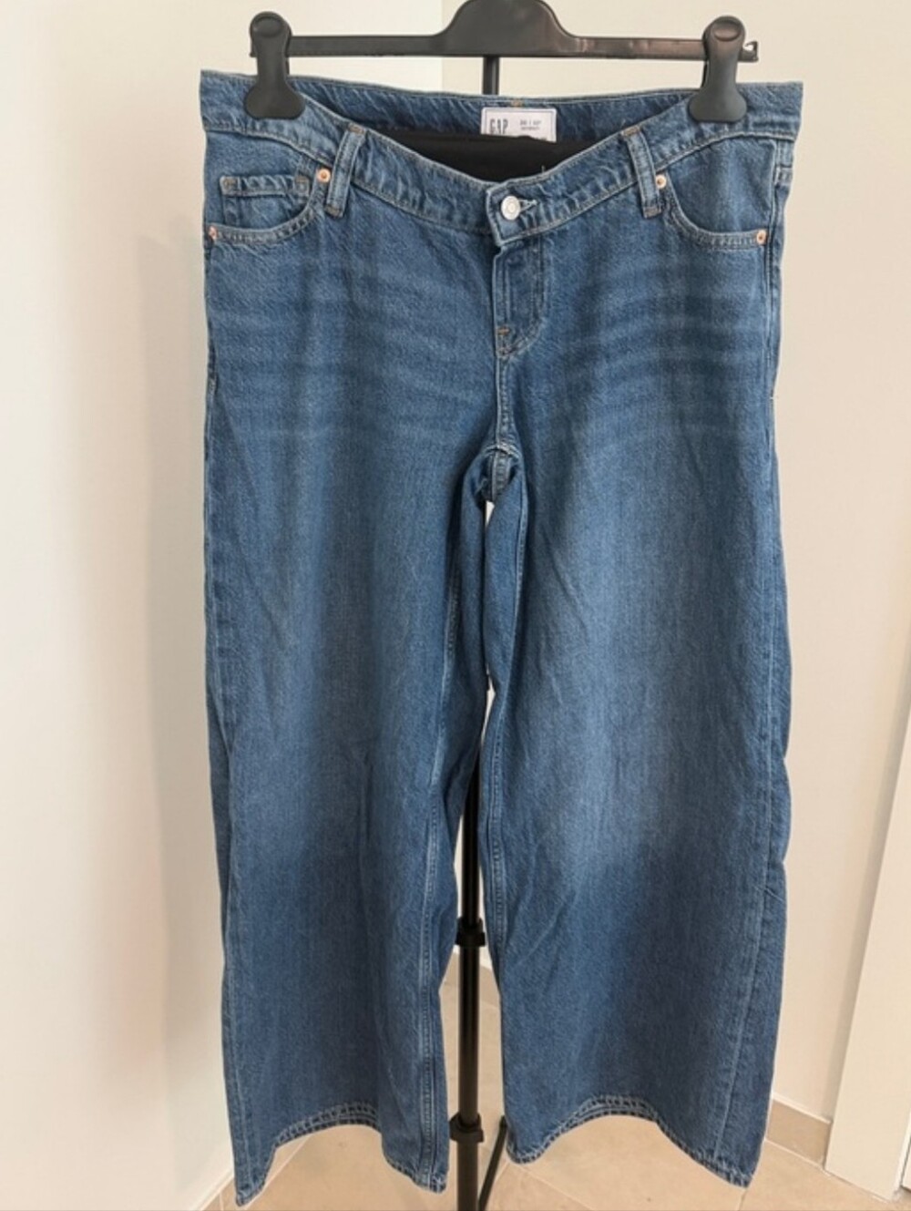 GAP Women's Maternity Size 10 Wide Leg Blue Denim Jeans